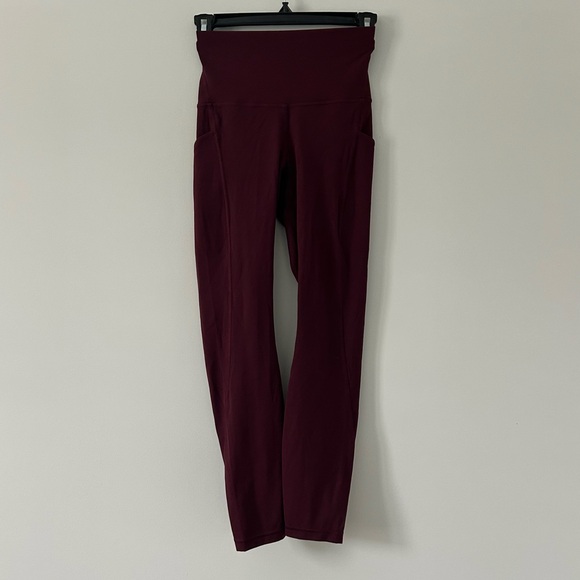 Lululemon Align Leggings with Pockets 25in Garnet 4 - Picture 1 of 6